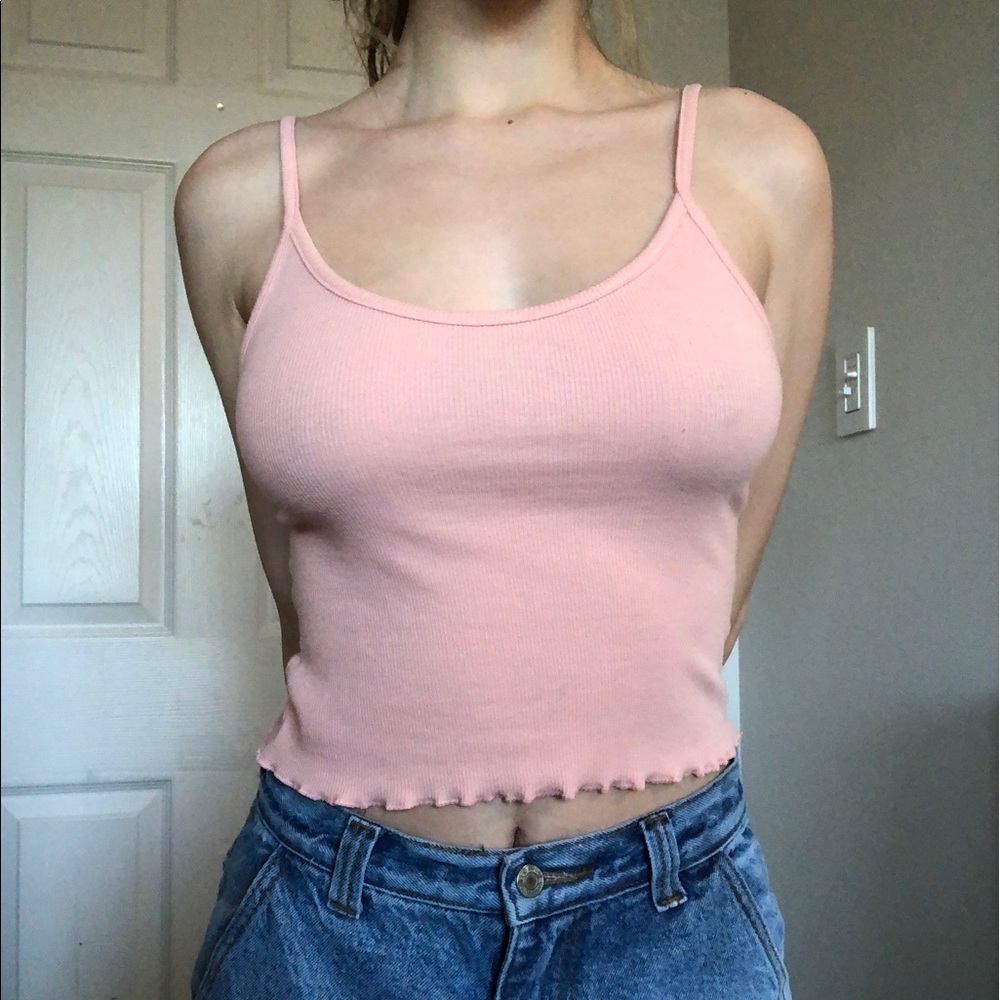 PacSun basics light pink tank